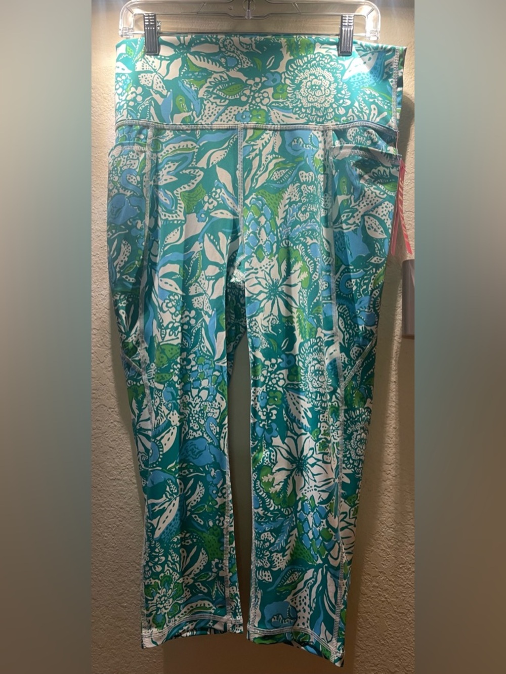 Lilly Pulitzer XL Safari Sangria SOUTH BEACH LEGGING Luxletic High Rise Crop NWT